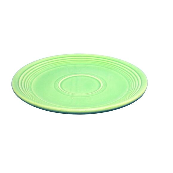 Homer Laughlin Fiestaware 6 Inch Footed Saucer Original 50s Light Green Glaze - Picture 3 of 3